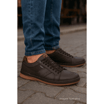 Tênis Masculino Casual Marrom DIfranca - ST-176