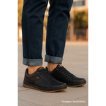 Tênis Masculino Casual Preto DIfranca - ST-176