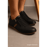 Tênis Masculino Casual Preto DIfranca - ST-170