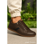 Tênis Masculino Casual Marrom DIfranca - ST-170