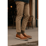 Mocassim Loafer Masculino em Couro Toscana Lecas - 20000 - Tabaco