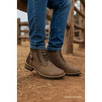 Coturno Casual Masculino Zíper Lateral Mad Dog - Fakcini- 801 - Café