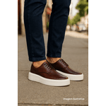 Sapato Casual Masculino Couro DIfranca - 2801 - Mouro 