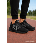 Tênis Masculino Leve Street Preto/Preto DIfranca - AS800
