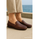 Mocassim Sapatilha Masculina Couro Legítimo Exclusive Granado - 402 - Conhaque