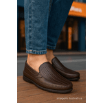 Mocassim Sapatilha Masculina Couro Legítimo Exclusive Granado - 402 - Café