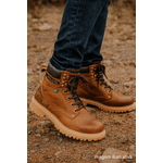 Bota Adventure Cano Médio Couro Nobuck Azimute - Pedra - Castor
