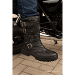 Bota Motociclista Cano Médio Fecho Fivela Azimute - Tornado - Preto
