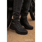 Bota Motociclista Cano Médio Sem Protetor Azimute - 1900 - Preto
