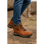 Bota Adventure Trekking Couro Legítimo Azimute - 911 - Castor