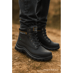 Bota Adventure Trekking Couro Legítimo Azimute - 911 - Preta