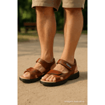 Sandália Papete Masculina Ranster - 800 - Pinhão
