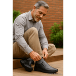 Sapato Casual Linha Conforto Pele De Carneiro Ranster - 2015 - Preto