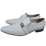 Sapato Masculino Italiano em Couro Social Executivo Branco Patriots Ref: 149 Branco