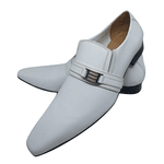 Sapato Masculino Italiano em Couro Social Executivo Branco Patriots Ref: 149 Branco