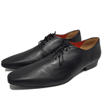 Sapato Masculino Italiano em Couro Social Executivo Preto Polo Bico Fino Ref: 210 Preto