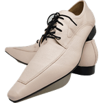 Sapato Masculino Italiano em Couro Social Executivo Branco Entretainer Bico Fino Ref: 220 Branco