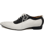 Sapato Masculino Italiano em Couro Social Executivo Branco Paoli Bico Fino Ref: 224 Branco