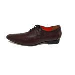 Sapato Masculino Italiano em Couro Social Executivo Marrom Gift Bico Fino Ref: 282 Marrom