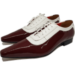 Sapato Masculino Italiano em Couro Social Executivo Bordô Sterblitch Bico Fino Ref: 290 Bordo