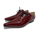 Sapato Masculino Italiano em Couro Social Executivo Bossa Bordeaux Bico Fino Ref: 338 Bordô 