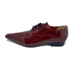 Sapato Masculino Italiano em Couro Social Executivo Bossa Bordeaux Bico Fino Ref: 338 Bordô 