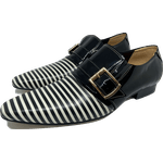 Sapato Masculino Italiano em Couro Social Executivo Branco Burle Marx Bico Fino Ref: 398 Branco