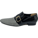 Sapato Masculino Italiano em Couro Social Executivo Branco Burle Marx Bico Fino Ref: 398 Branco