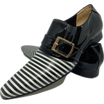 Sapato Masculino Italiano em Couro Social Executivo Branco Burle Marx Bico Fino Ref: 398 Branco