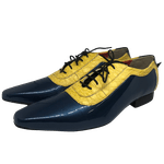 Sapato Masculino Italiano em Couro Social Executivo Amarelo - Ref: 573