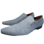 Mocassim Masculino Executivo Em Jeans Lavado Ref: 760 