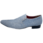 Mocassim Masculino Executivo Em Jeans Lavado Ref: 760 