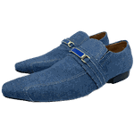 Sapato Masculino Social Jeans Azul Lavado Ref: D742