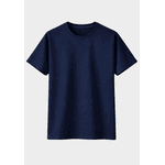 Camiseta Algodão Lisa - Azul Marinho