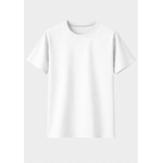 Camiseta Algodão Lisa - Branco