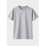 Camiseta Algodão Lisa - Cinza