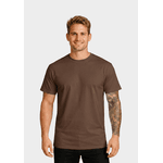 Camiseta Algodão Lisa - Marrom