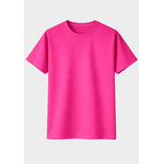 Camiseta Algodão Lisa - Pink