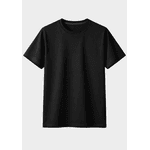 Camiseta Algodão Lisa - Preta