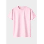 Camiseta Algodão Lisa - Rosa Bebê