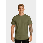 Camiseta Algodão Lisa - Verde Musgo