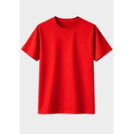 Camiseta Algodão Lisa - Vermelho
