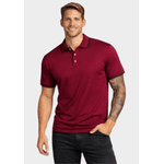 Camiseta Polo Masculina - Bordo/Preto