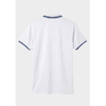 Camiseta Polo Masculina - Branco/Azul