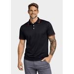 Camiseta Polo Masculina - Preto Vermelho