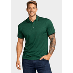 Camiseta Polo Masculina - Verde/Preto
