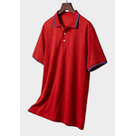 Camiseta Polo Masculina - Vermelho Azul