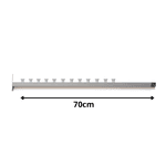 Kit Gás Queimador Churrasqueira Bafo Alta Pressão 70cm 13 caulis