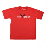 CAMISETA D'JANGUS BASE VERMELHA LOGO HORIZONTAL