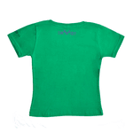 T-SHIRT DJANGUS BASE VERDE BOI AZUL BORDADO